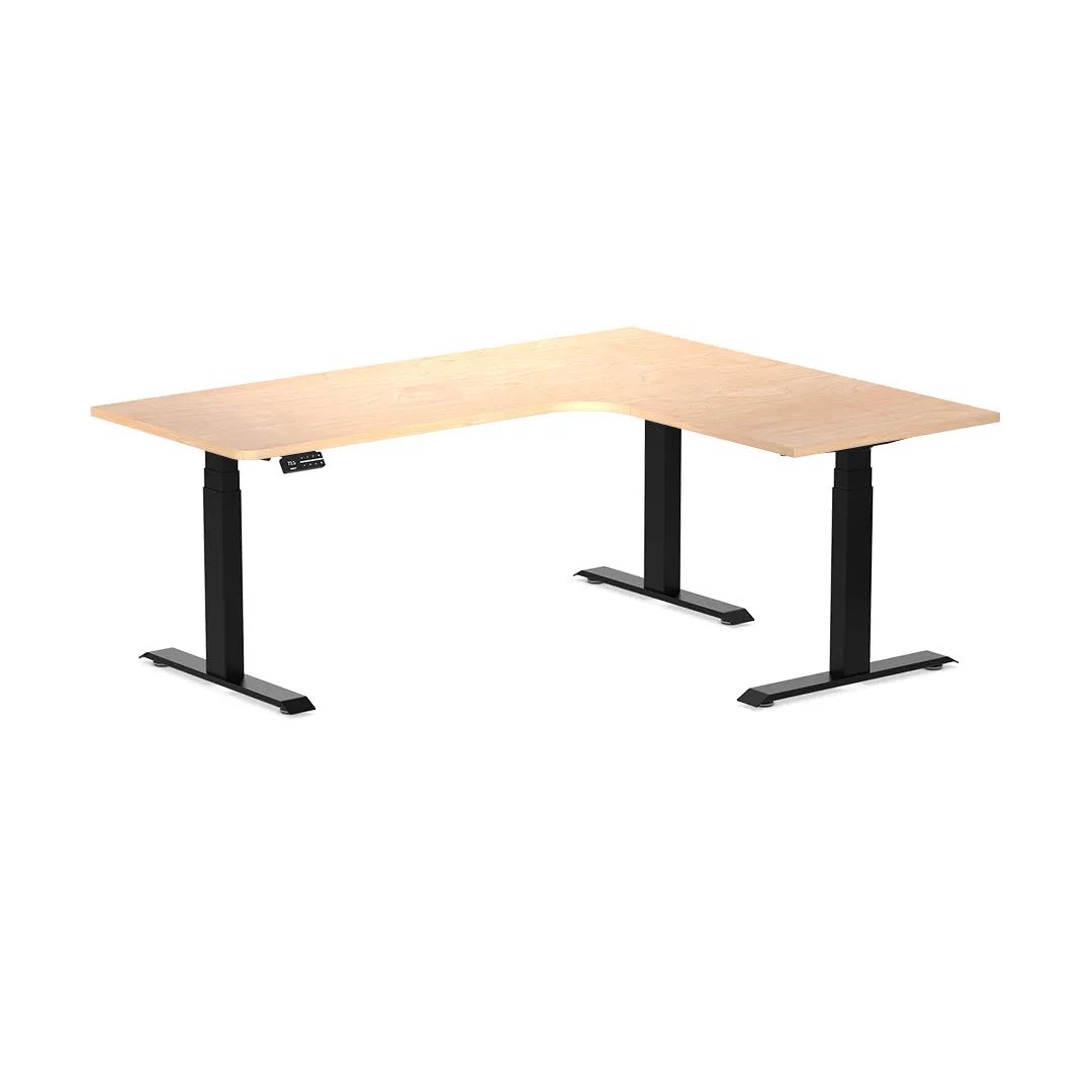 Desky L-Shape Melamine Sit Stand Desk