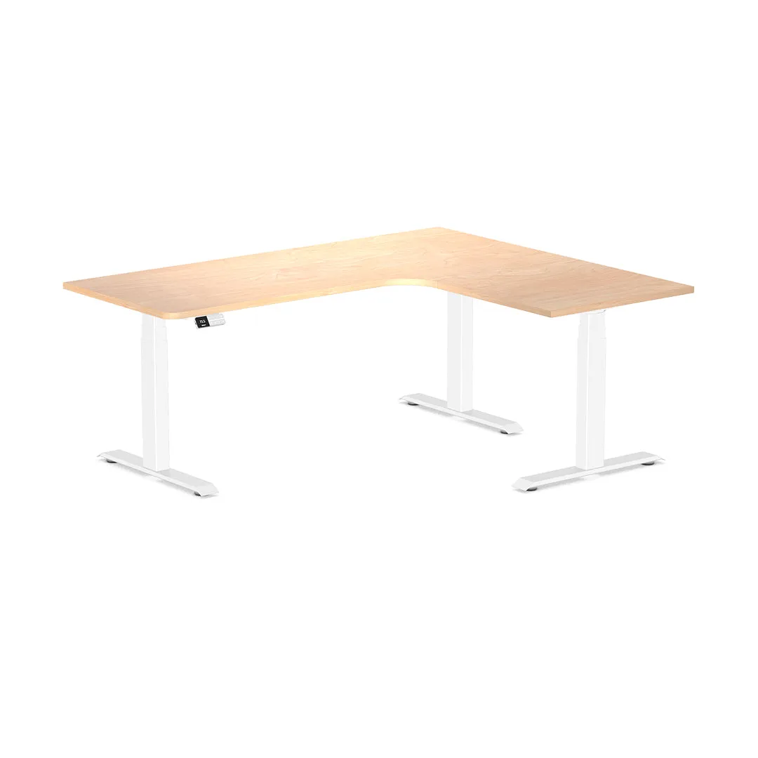 Desky L-Shape Melamine Sit Stand Desk