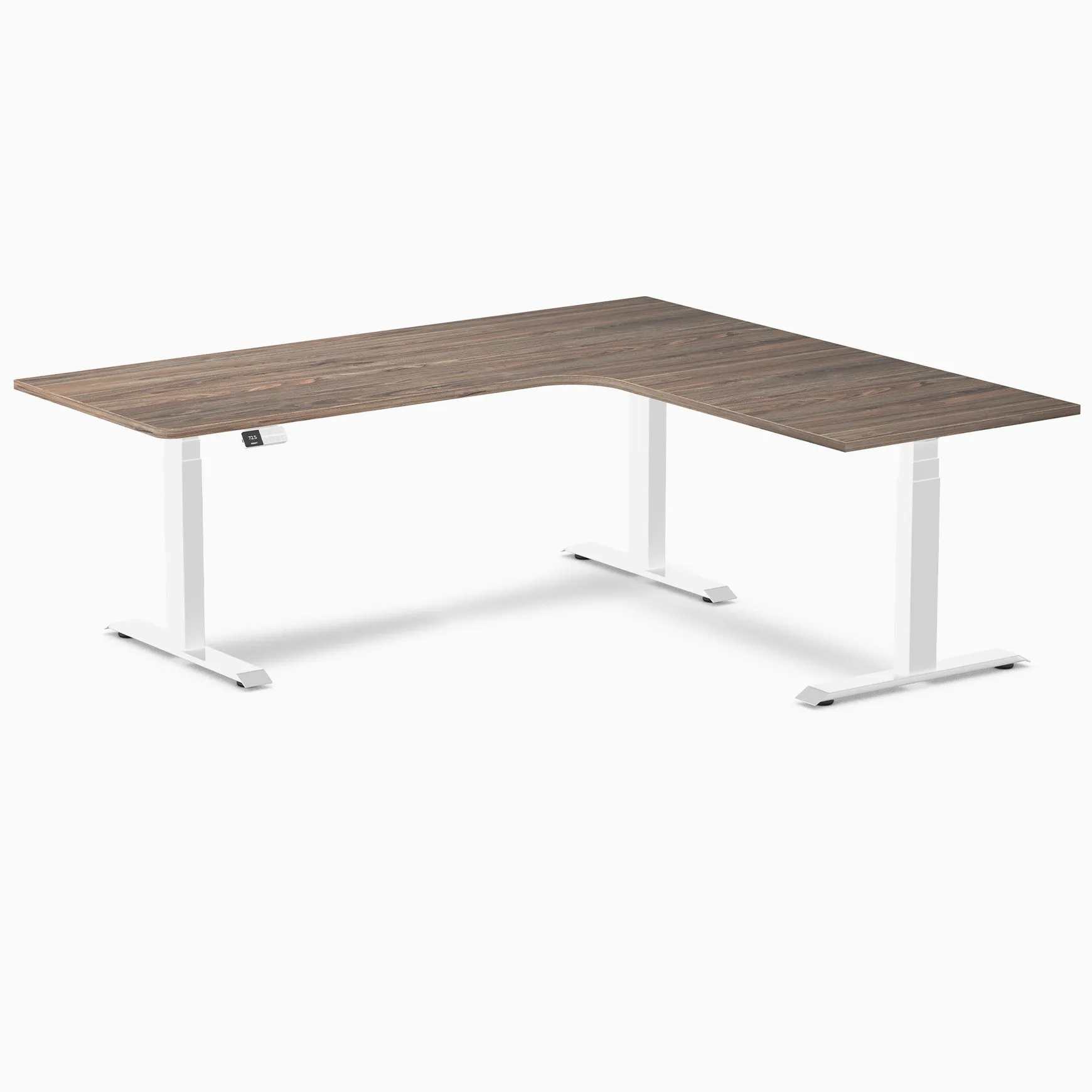 Desky L-Shape Melamine Sit Stand Desk