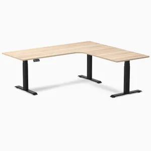 Desky L-Shape Melamine Sit Stand Desk