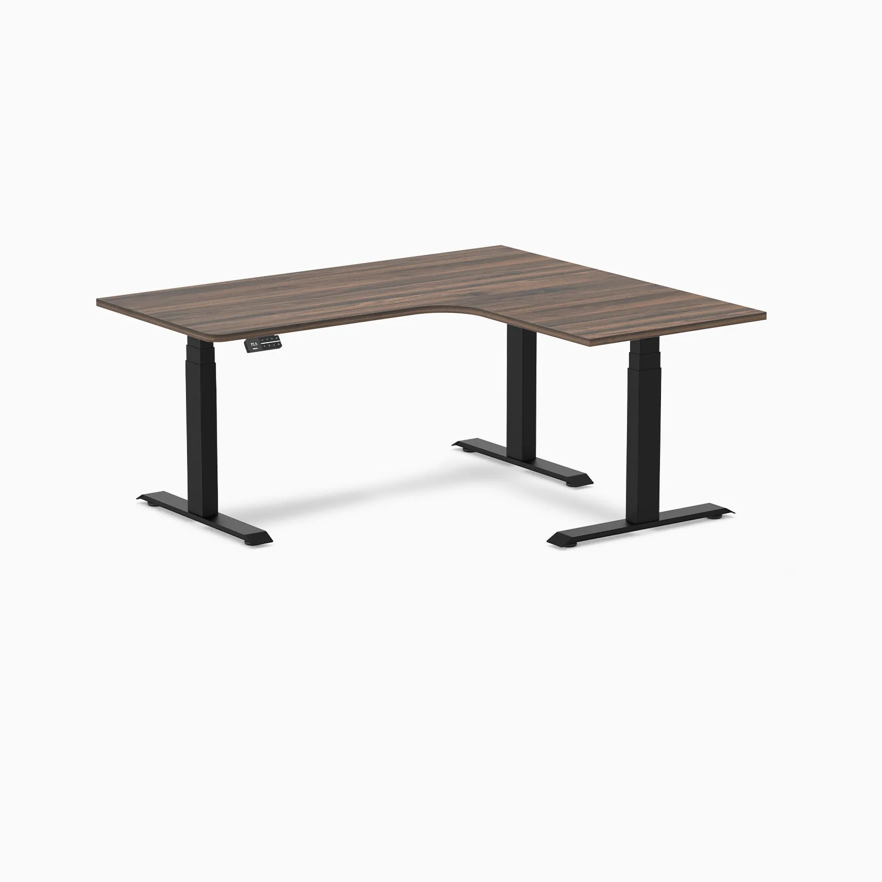 Desky L-Shape Melamine Sit Stand Desk