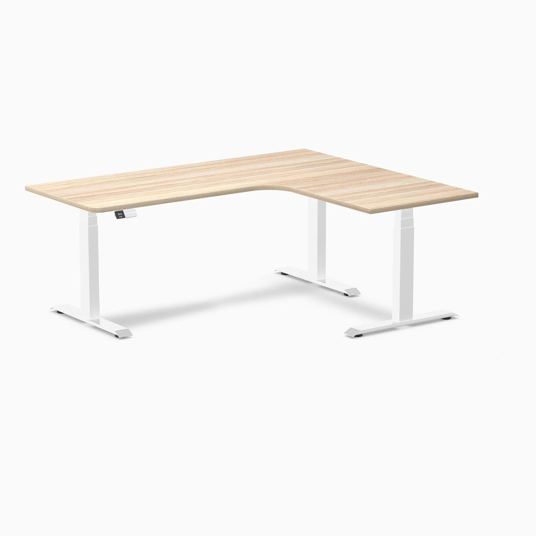 Desky L-Shape Melamine Sit Stand Desk