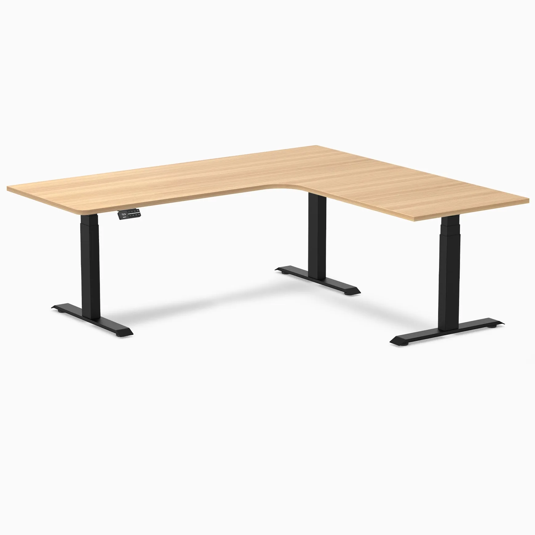 Desky L-Shape Melamine Sit Stand Desk