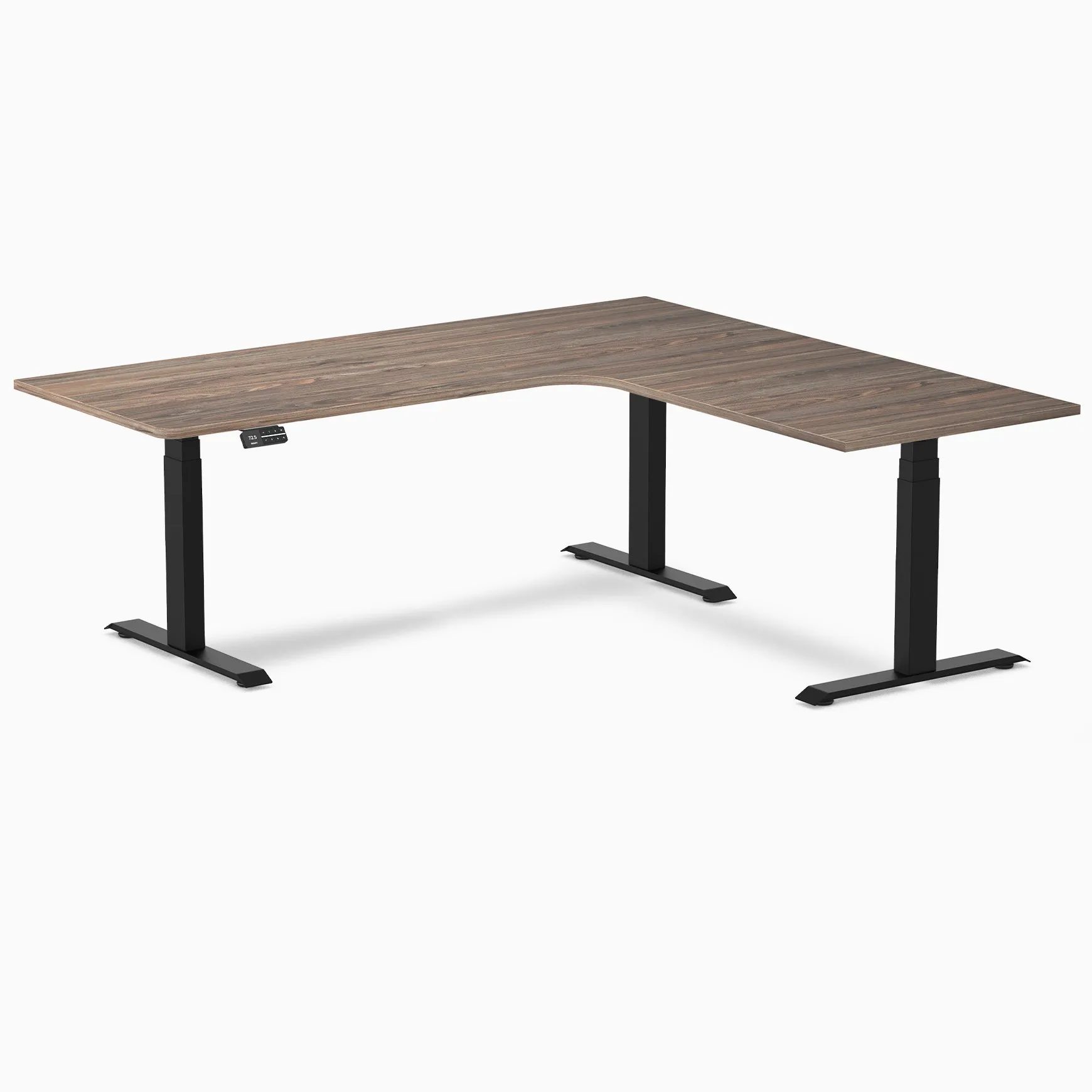 Desky L-Shape Melamine Sit Stand Desk