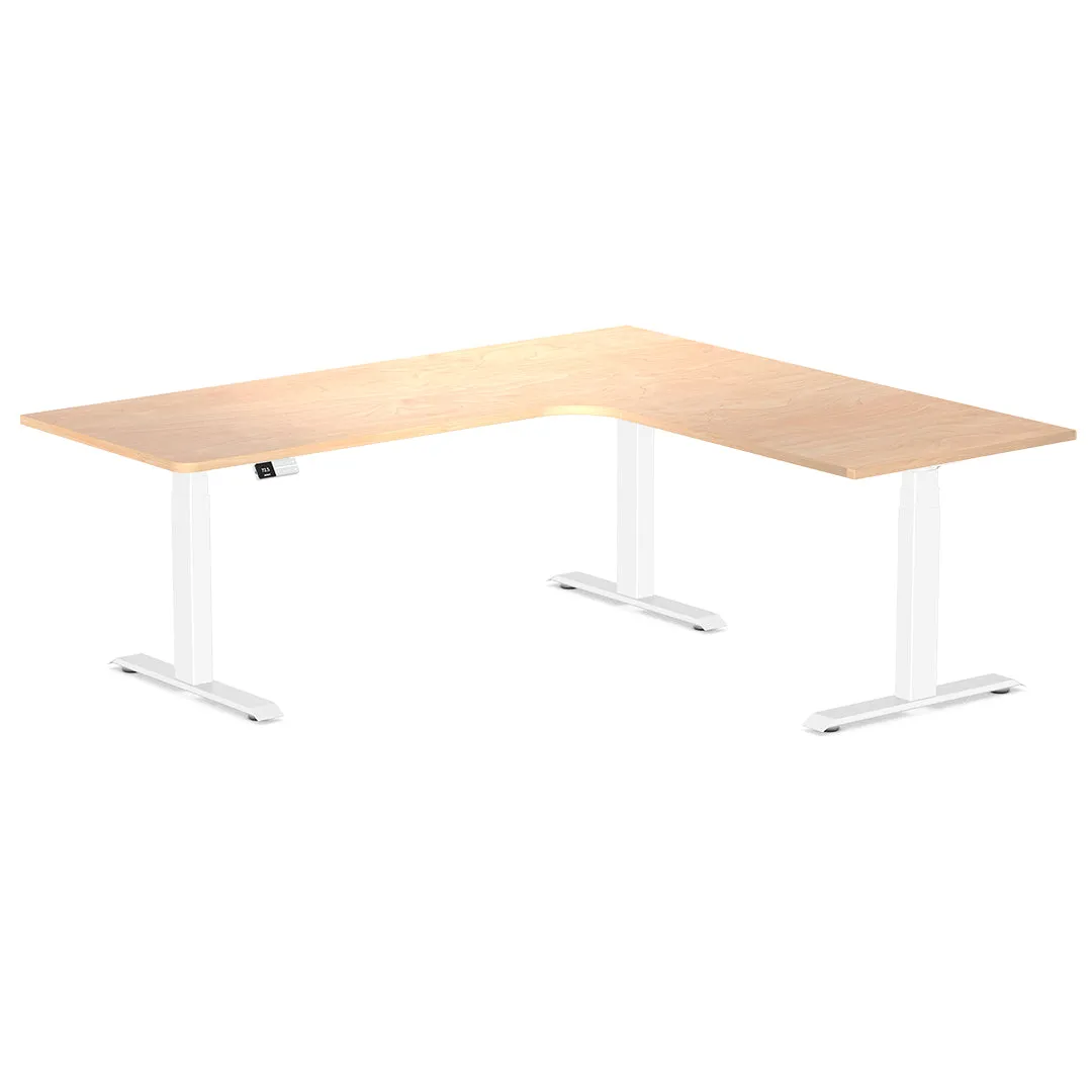 Desky L-Shape Melamine Sit Stand Desk