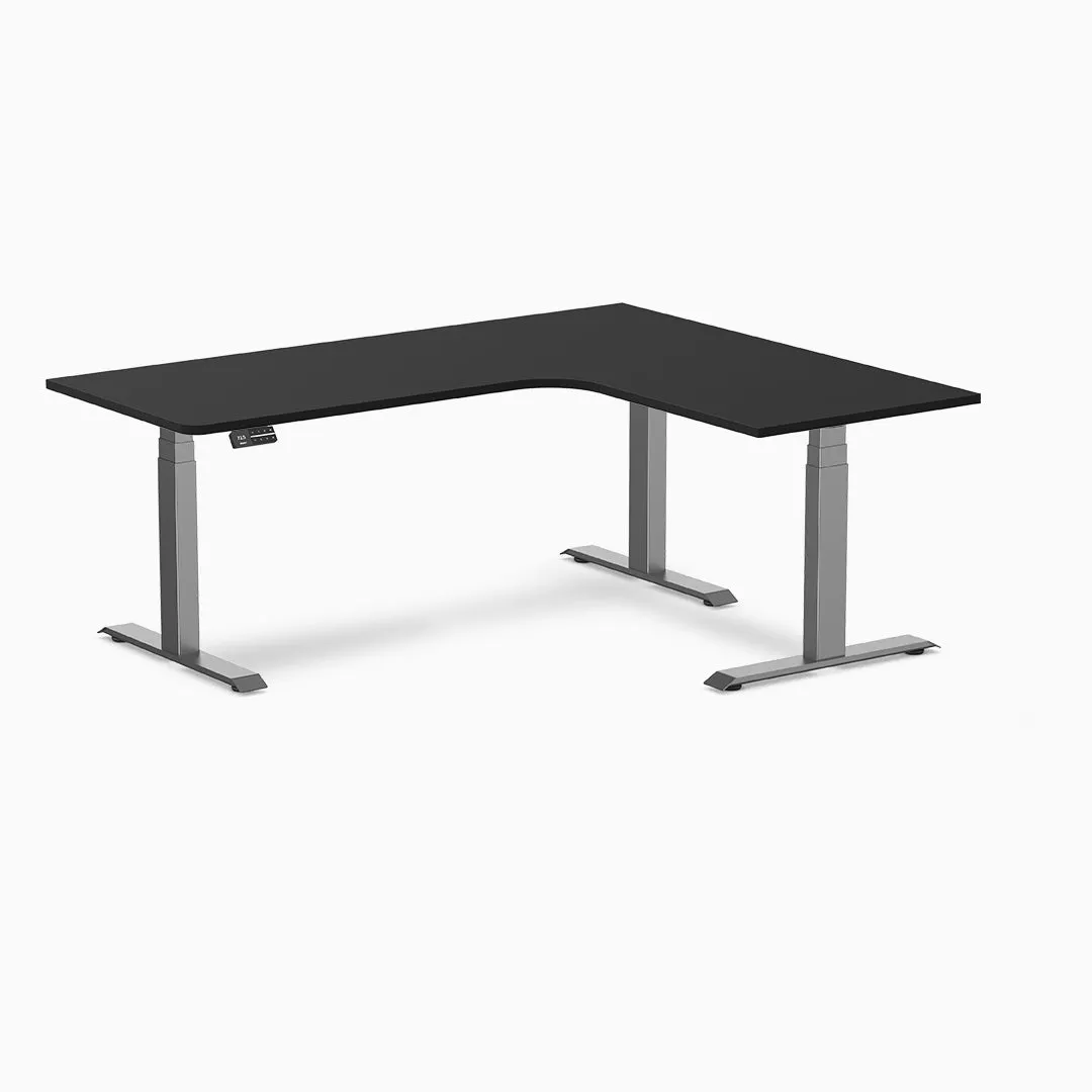 Desky L-Shape Melamine Sit Stand Desk