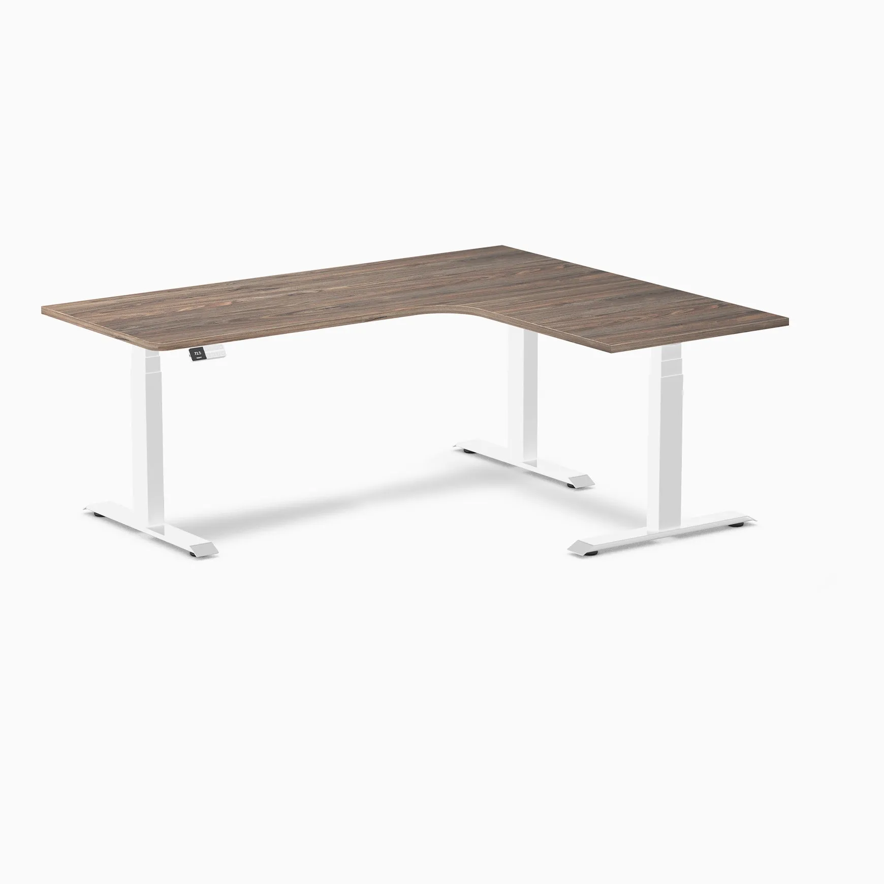 Desky L-Shape Melamine Sit Stand Desk