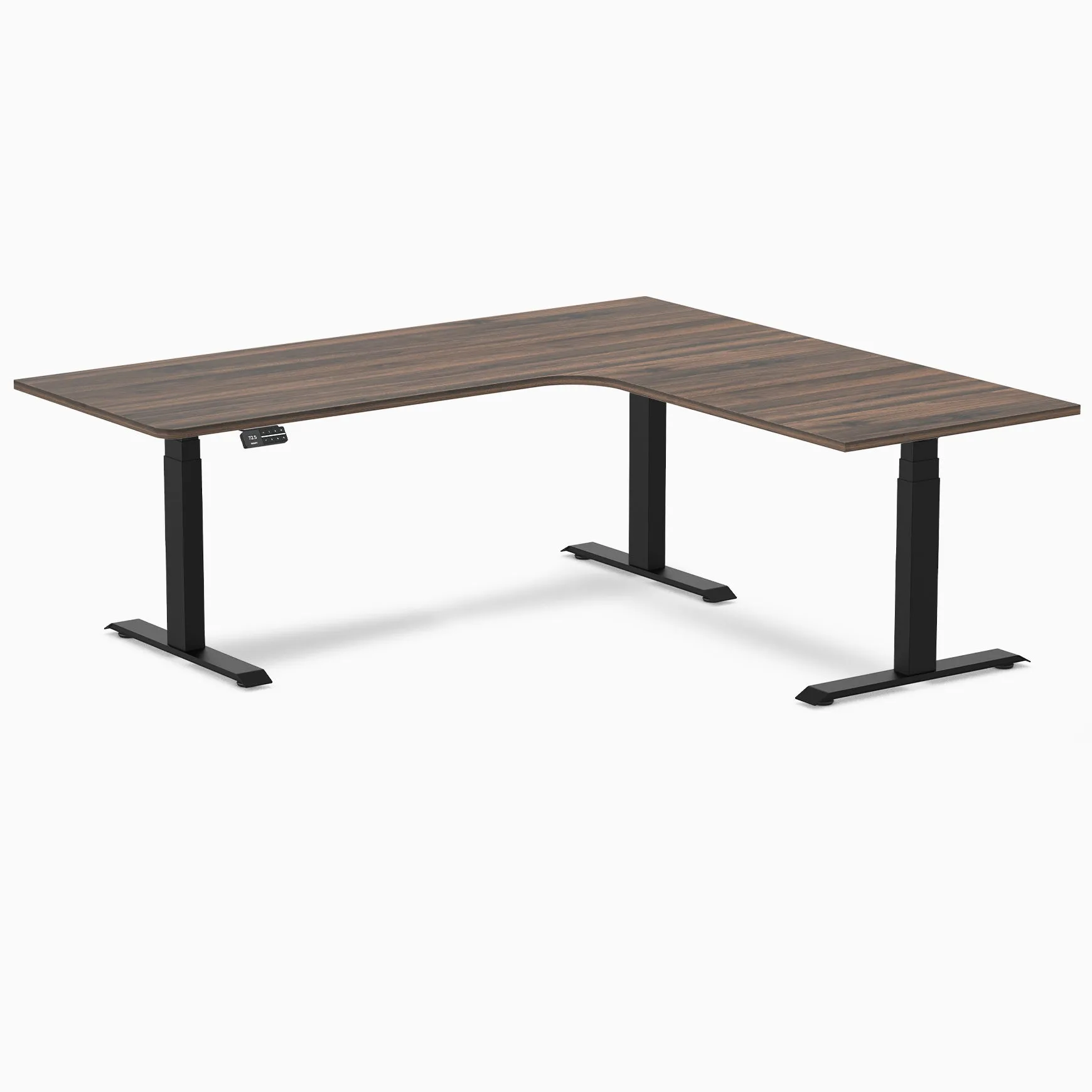 Desky L-Shape Melamine Sit Stand Desk