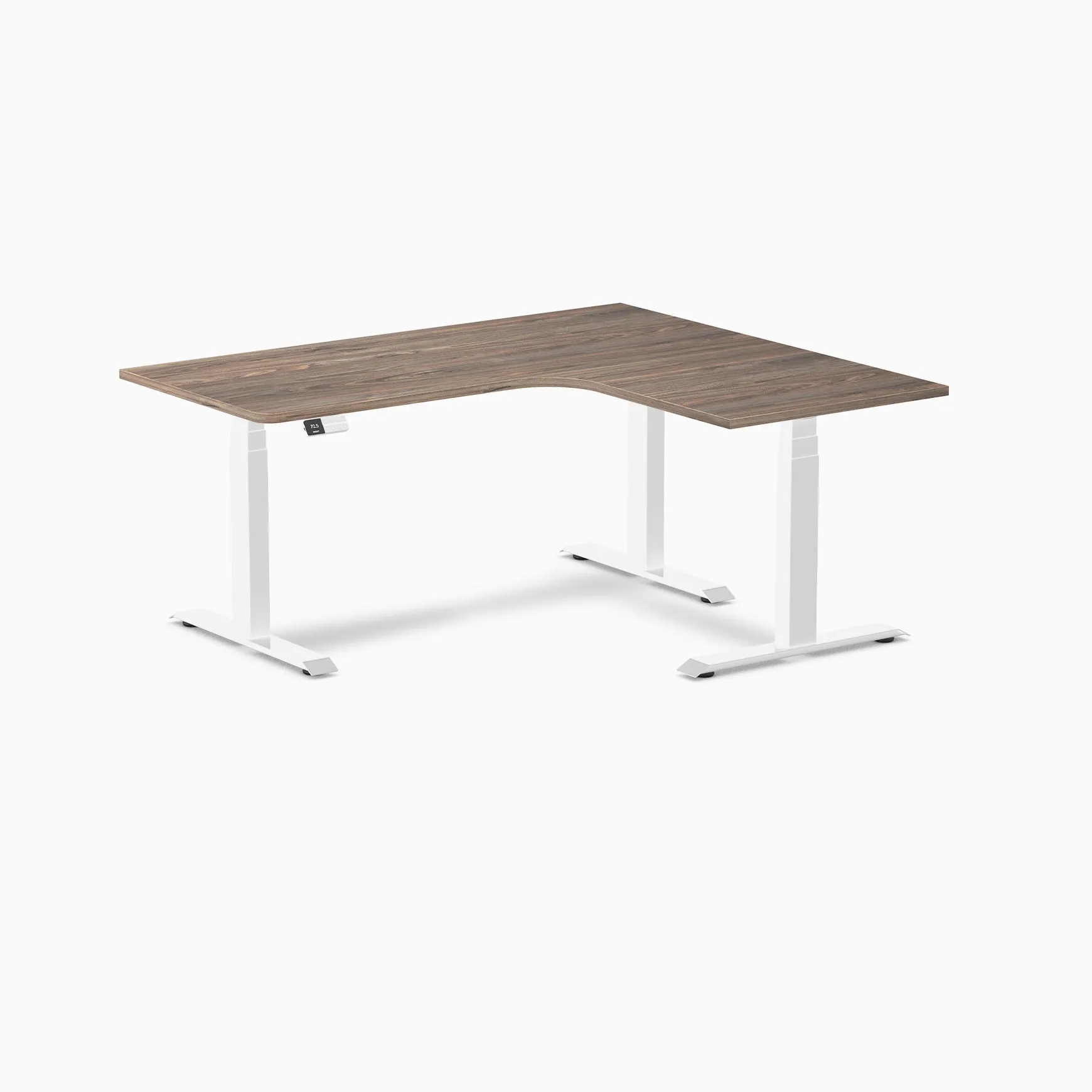 Desky L-Shape Melamine Sit Stand Desk