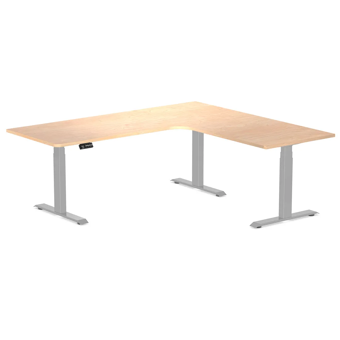 Desky L-Shape Melamine Sit Stand Desk