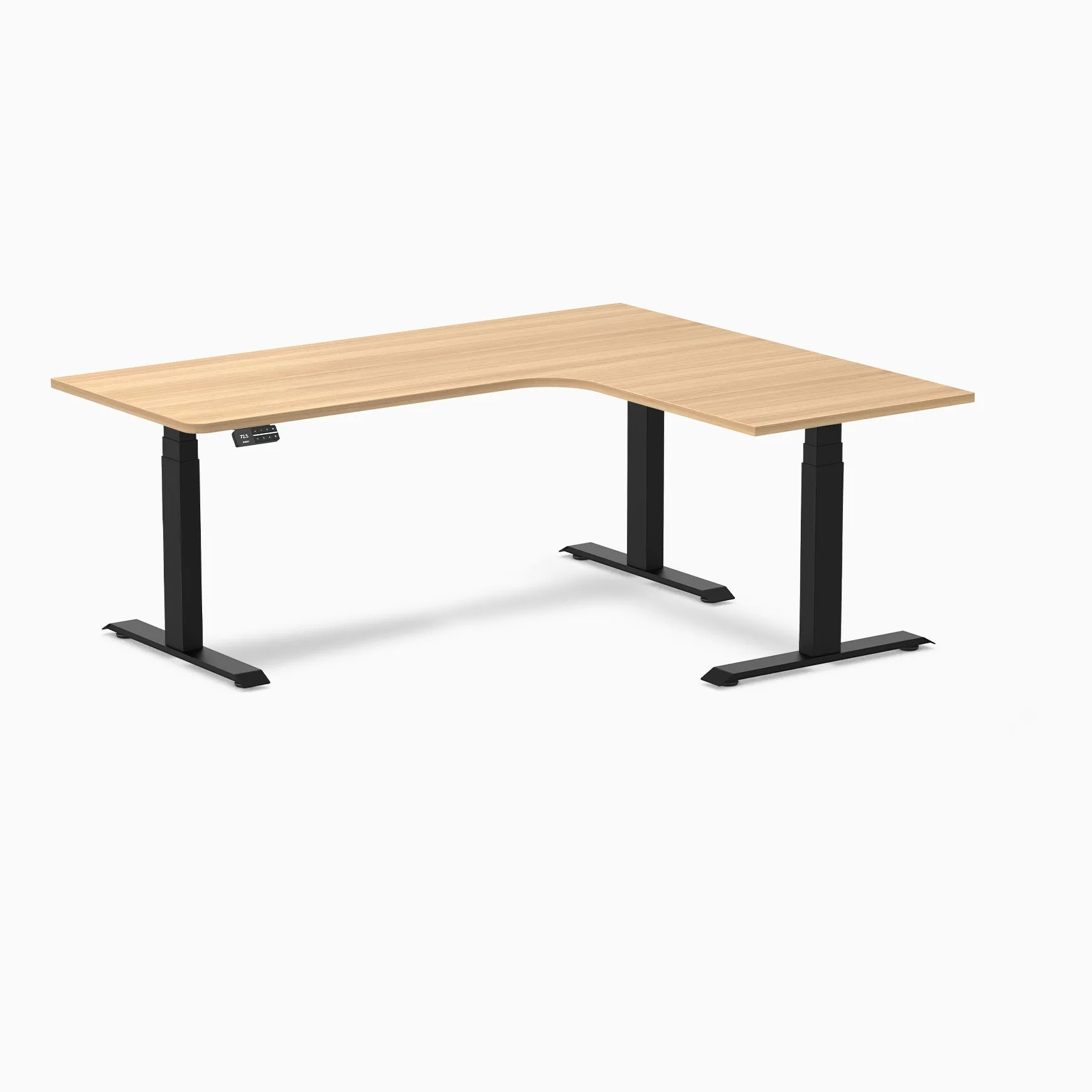 Desky L-Shape Melamine Sit Stand Desk