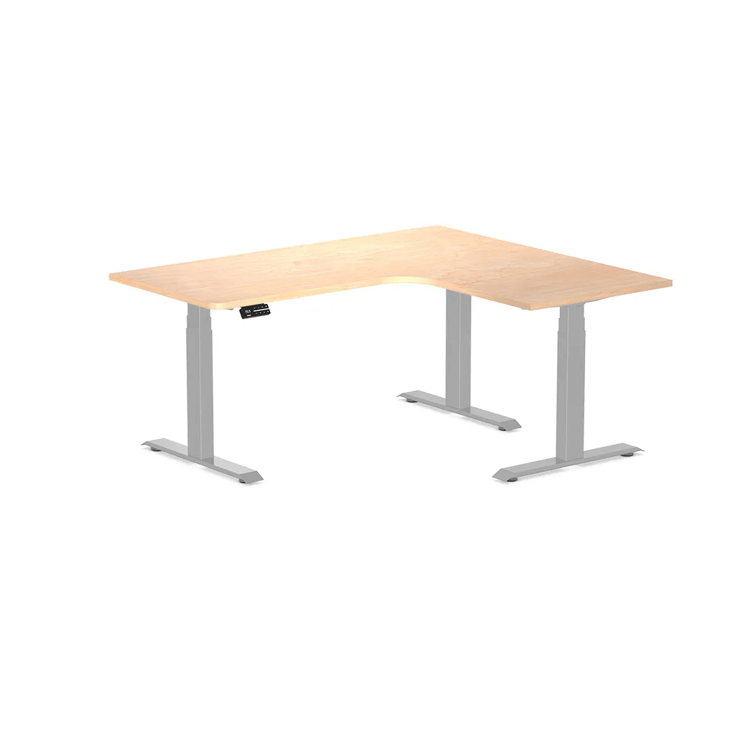 Desky L-Shape Melamine Sit Stand Desk