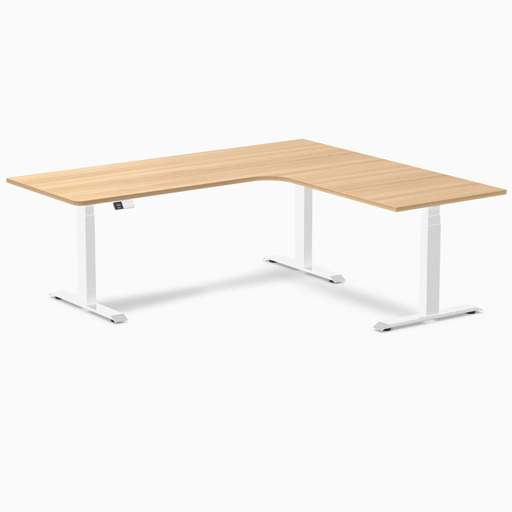 Desky L-Shape Melamine Sit Stand Desk