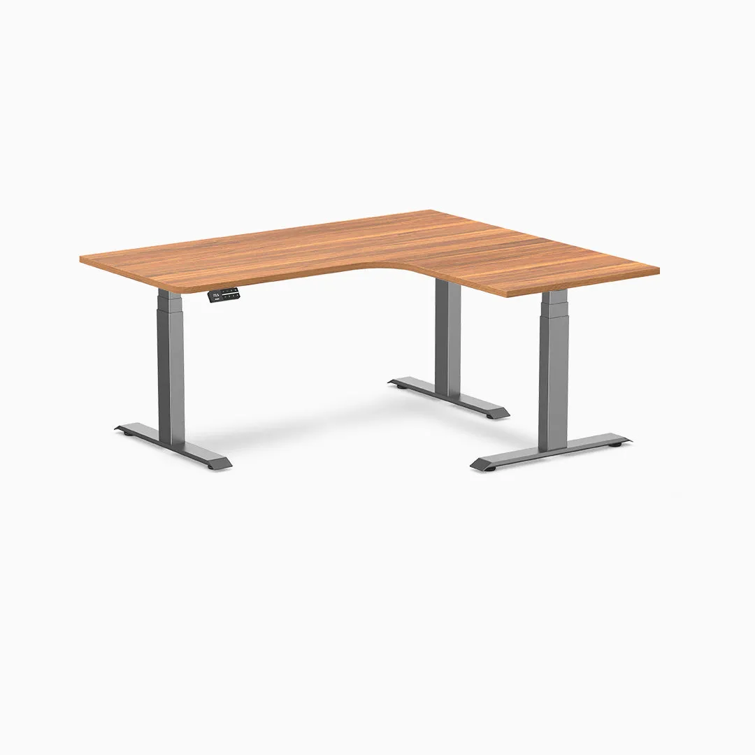 Desky L-Shape Melamine Sit Stand Desk