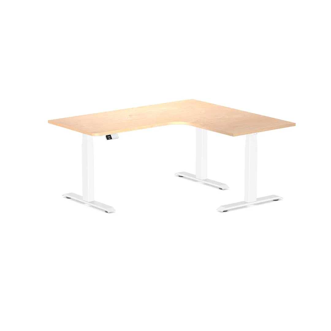 Desky L-Shape Melamine Sit Stand Desk