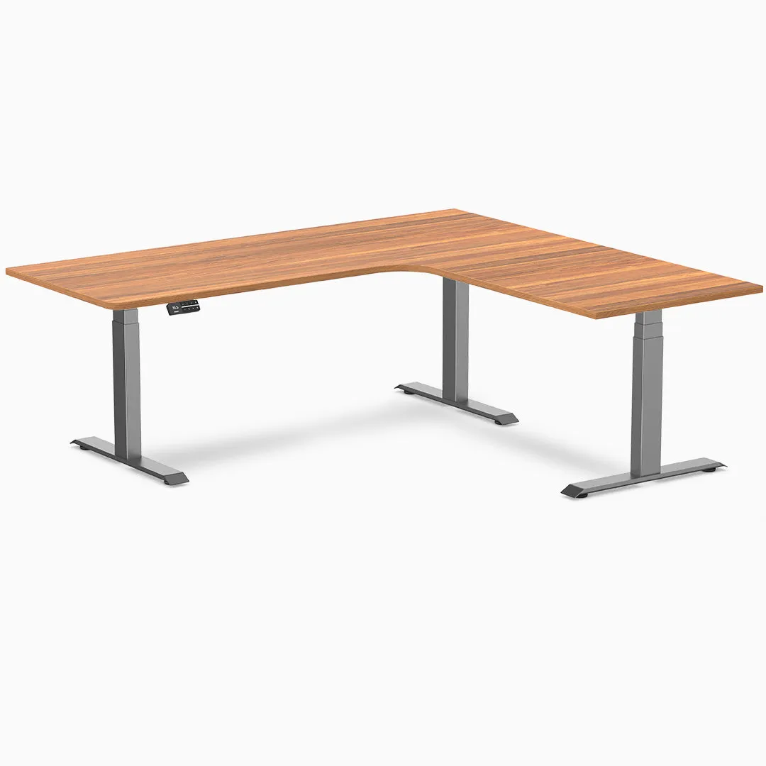 Desky L-Shape Melamine Sit Stand Desk