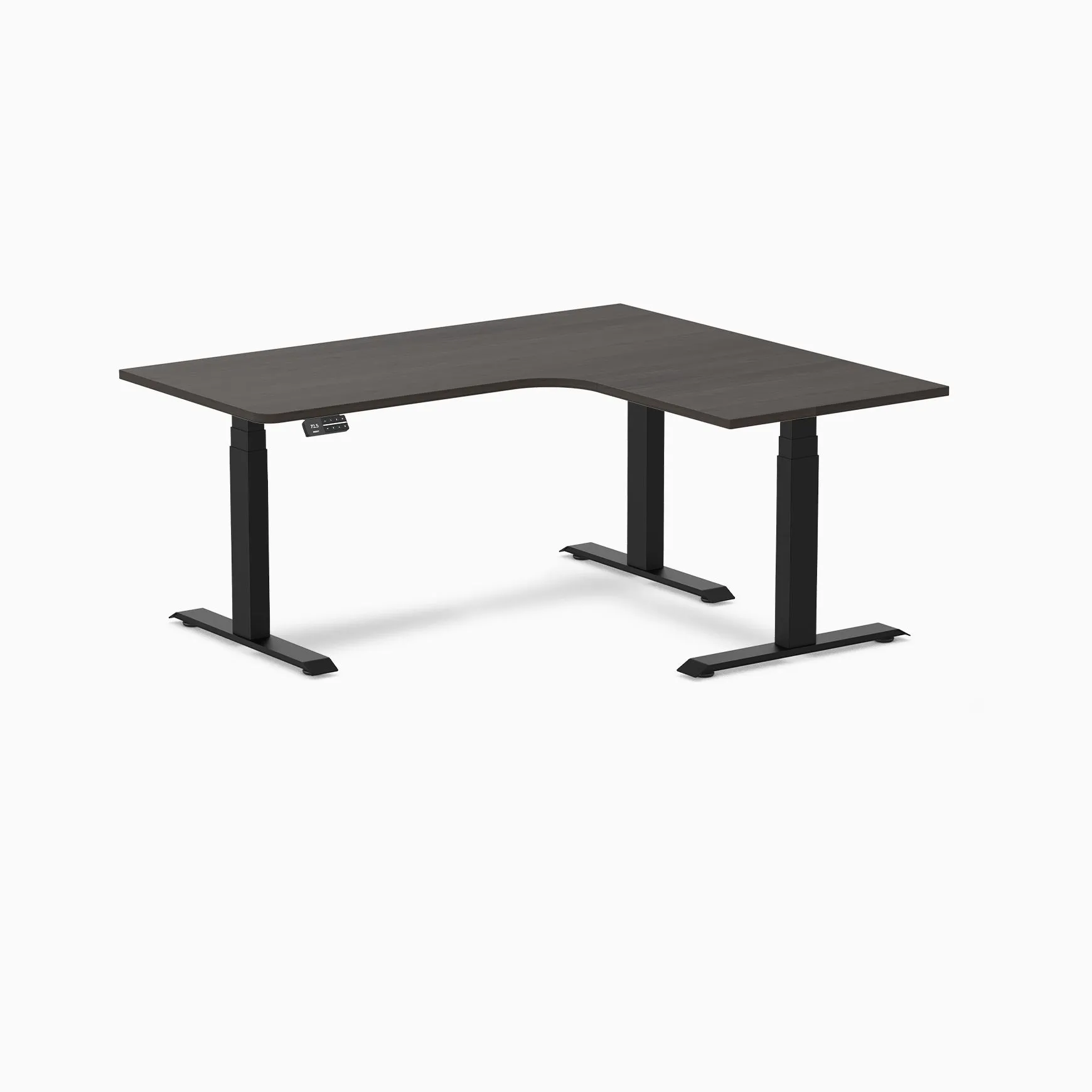 Desky L-Shape Melamine Sit Stand Desk