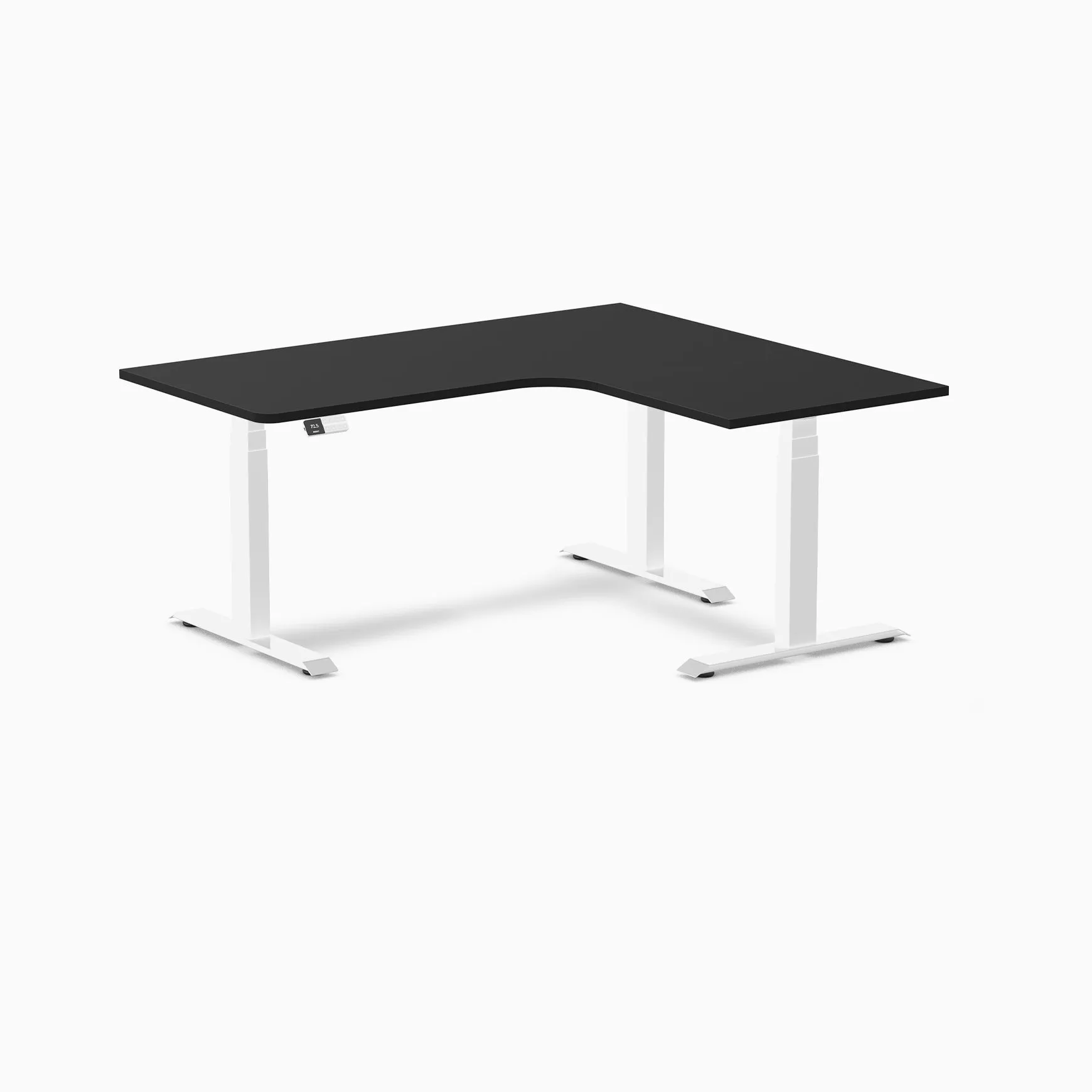 Desky L-Shape Melamine Sit Stand Desk