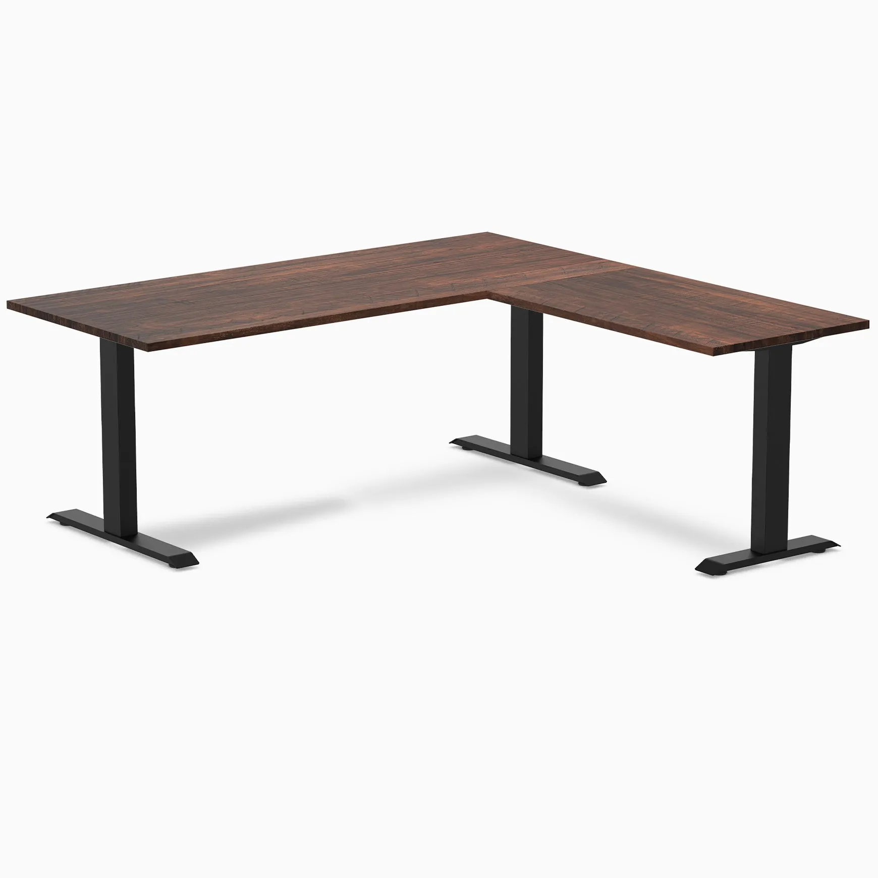 Desky Zero Softwood L-Shape Office Desk