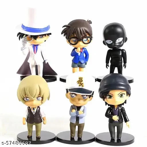 Detective Conan Set Of 6 Action Figure Model B  | 10-11 Cms |