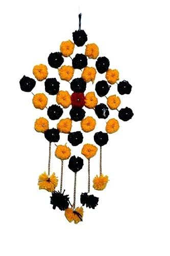 DEVBHOOMI HANDY CRAFT Handicraft Wall Hanging Decoration Wooden and Woolenfor Home/Office/Outdoor