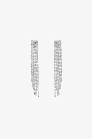 Diamond Exaggerated Tassel Earrings