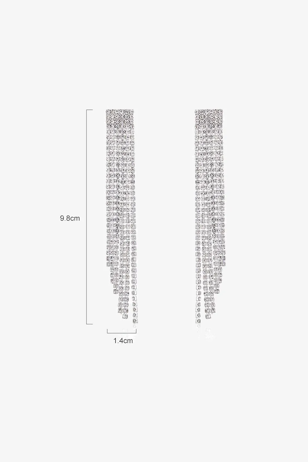 Diamond Exaggerated Tassel Earrings