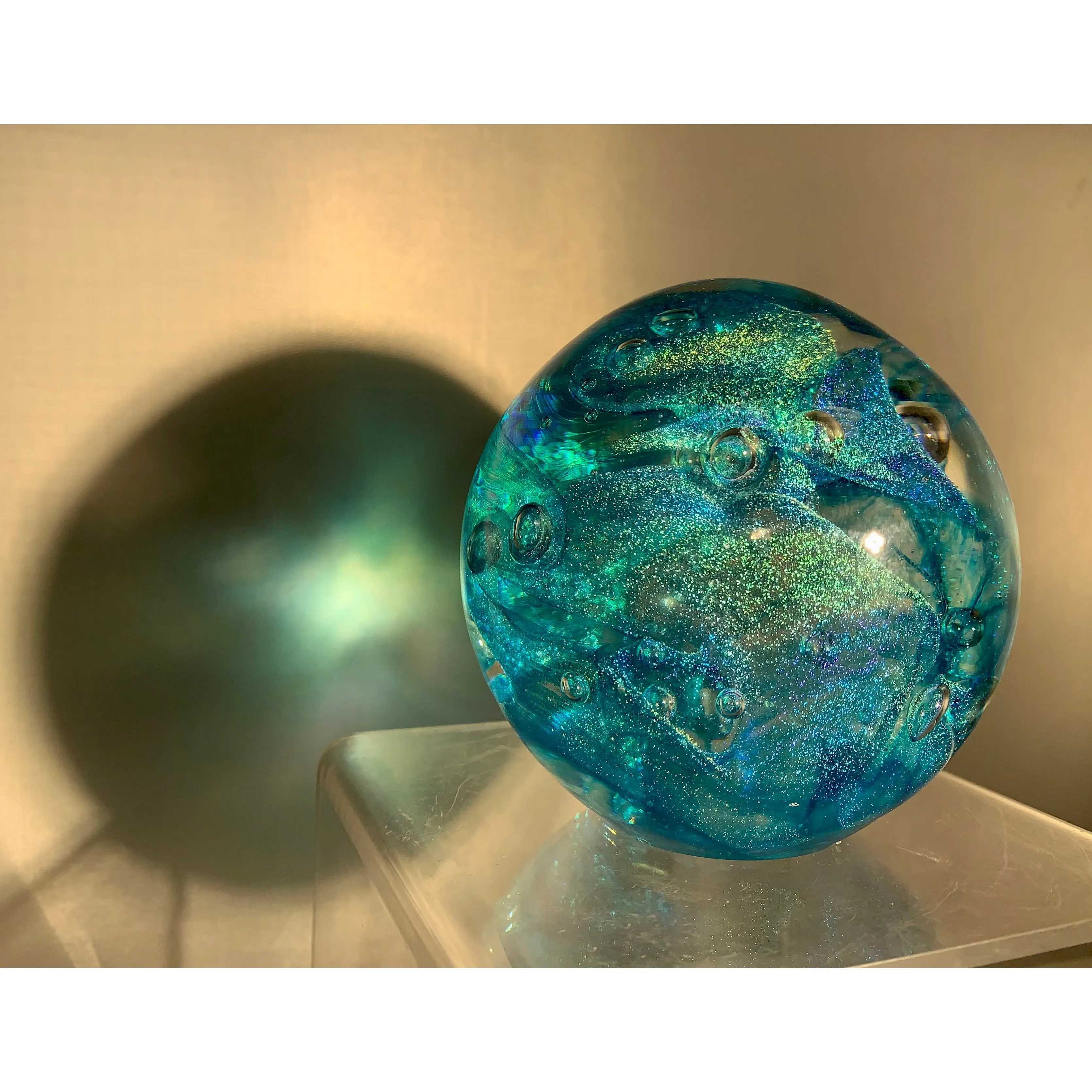 Dichroic Glass Paperweight