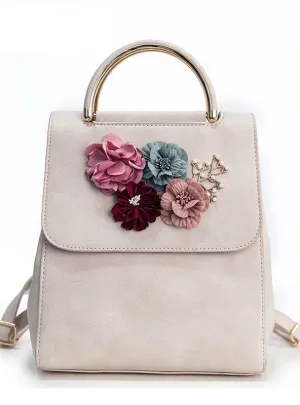 Dimensional Flower Shoulder Bag Women Backpack