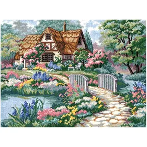 Dimensions Cottage Retreat Needlepoint Kit, 16in W x 10in H