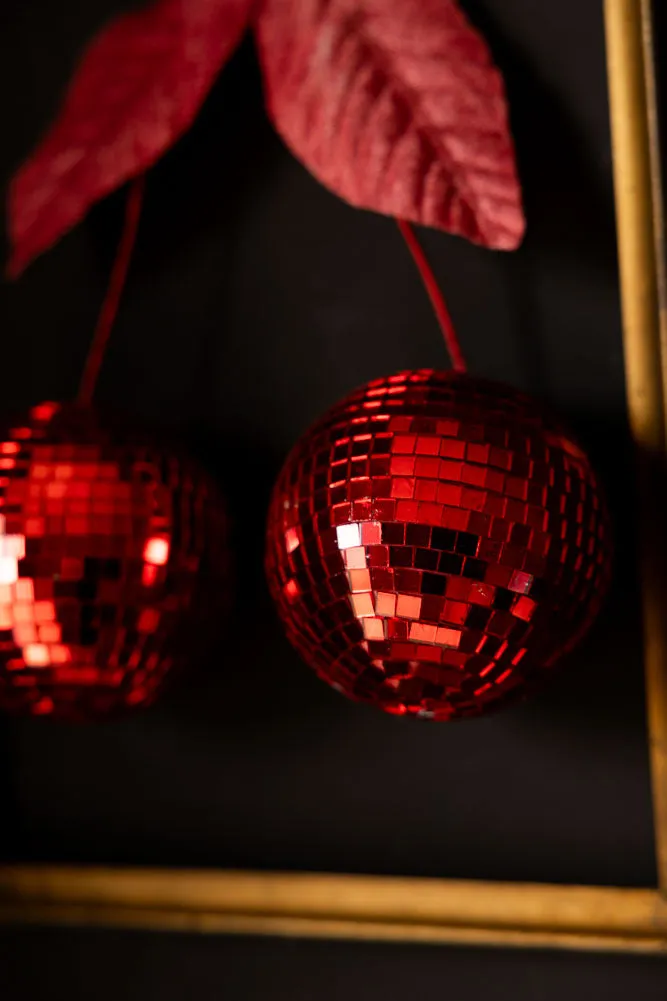 Disco Cherries Christmas Tree Decoration