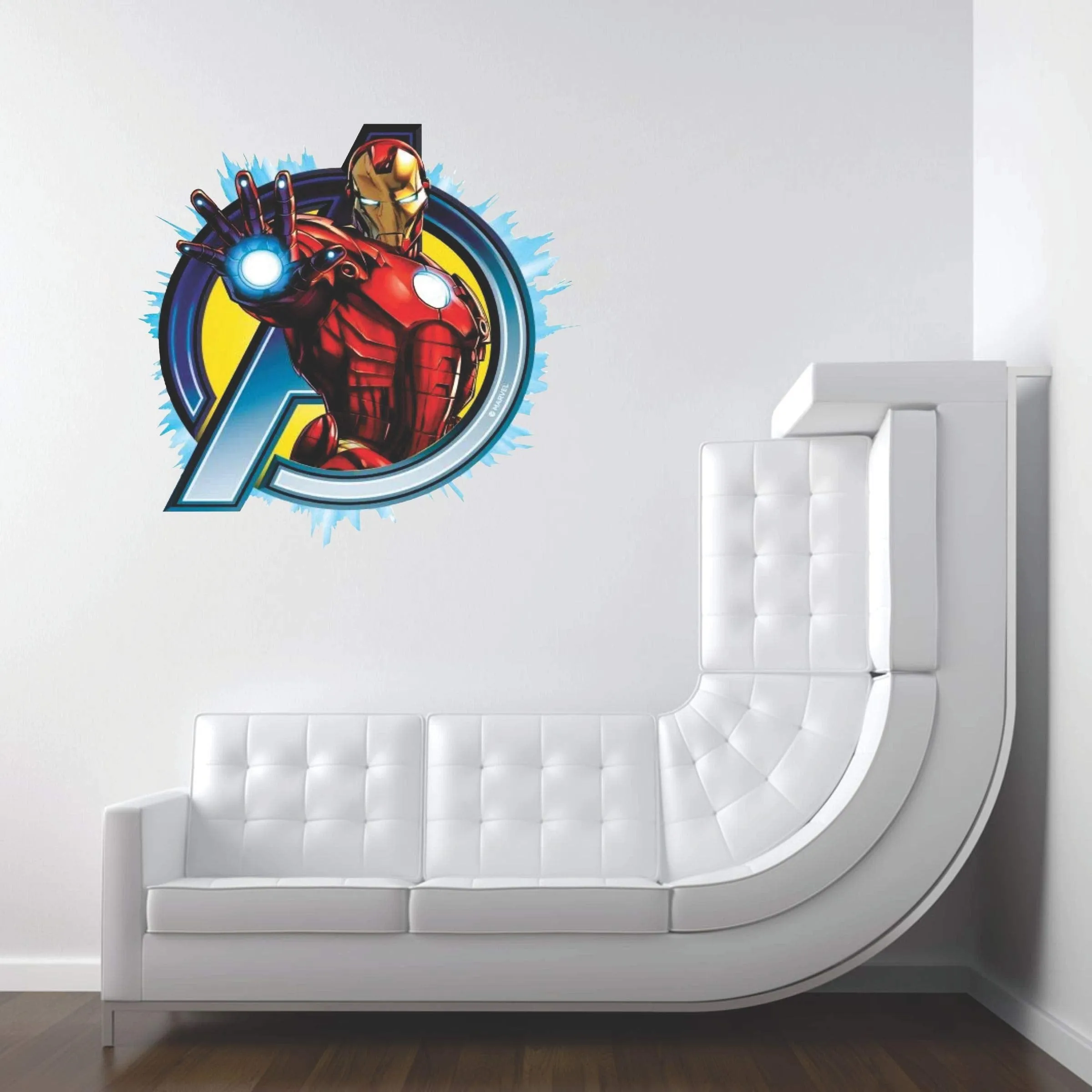 DK Decors Iron Man Avengers Decorative Wall Sticker for Living Room, Bedroom, Office, Hall and Home Decor for Kids Room