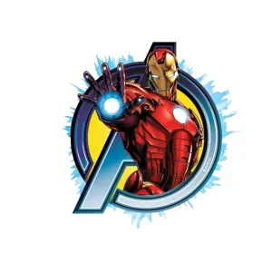 DK Decors Iron Man Avengers Decorative Wall Sticker for Living Room, Bedroom, Office, Hall and Home Decor for Kids Room