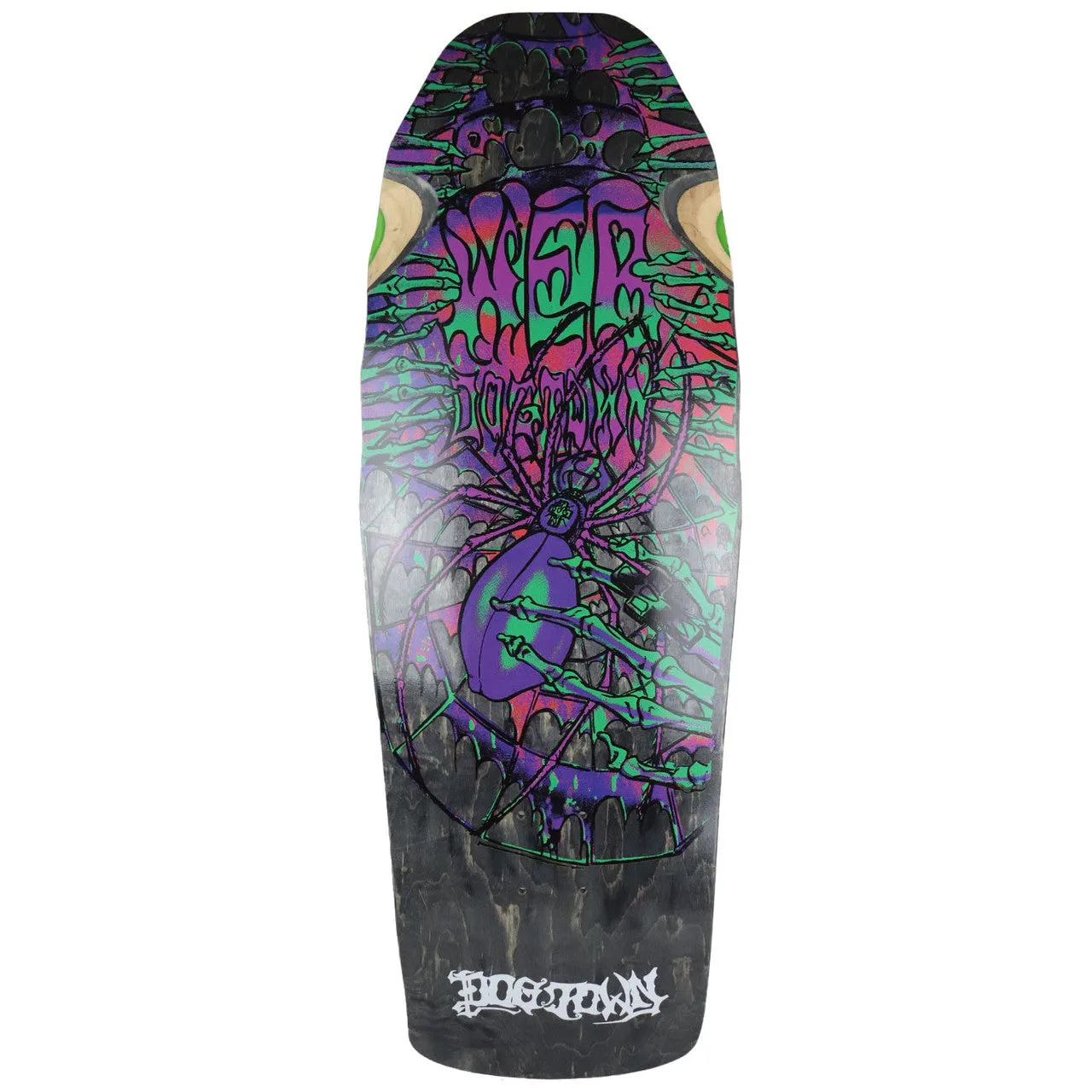 Dogtown Web Reissue Skateboard Deck Black Stain - 10.25 x 30.7