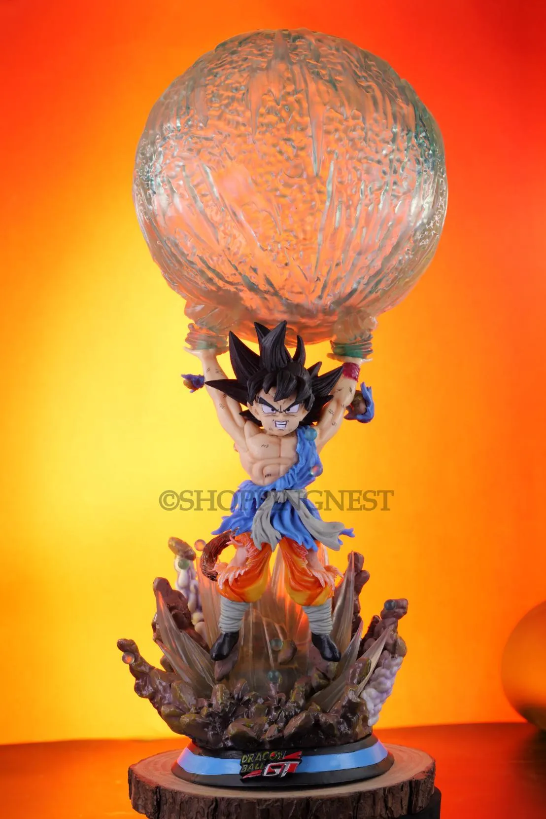 Dragon Ball GT Goku Spirit Bomb Action Figure With Lights | 50 Cms |