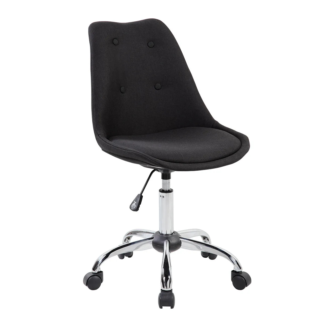 Ergo Flex Buttoned Task Chair - Black