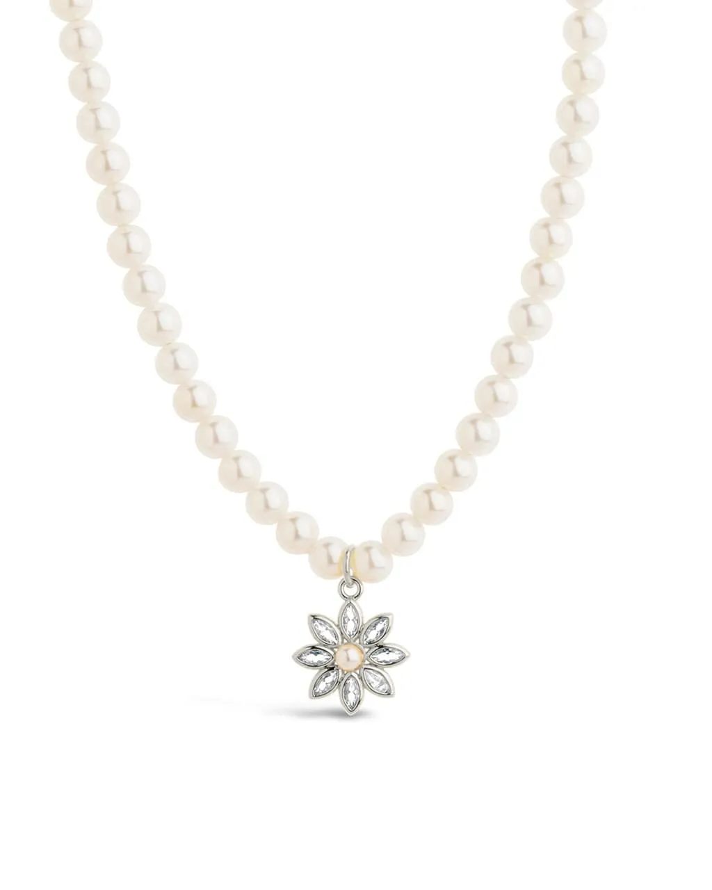 Esti CZ Beaded Pearl Necklace