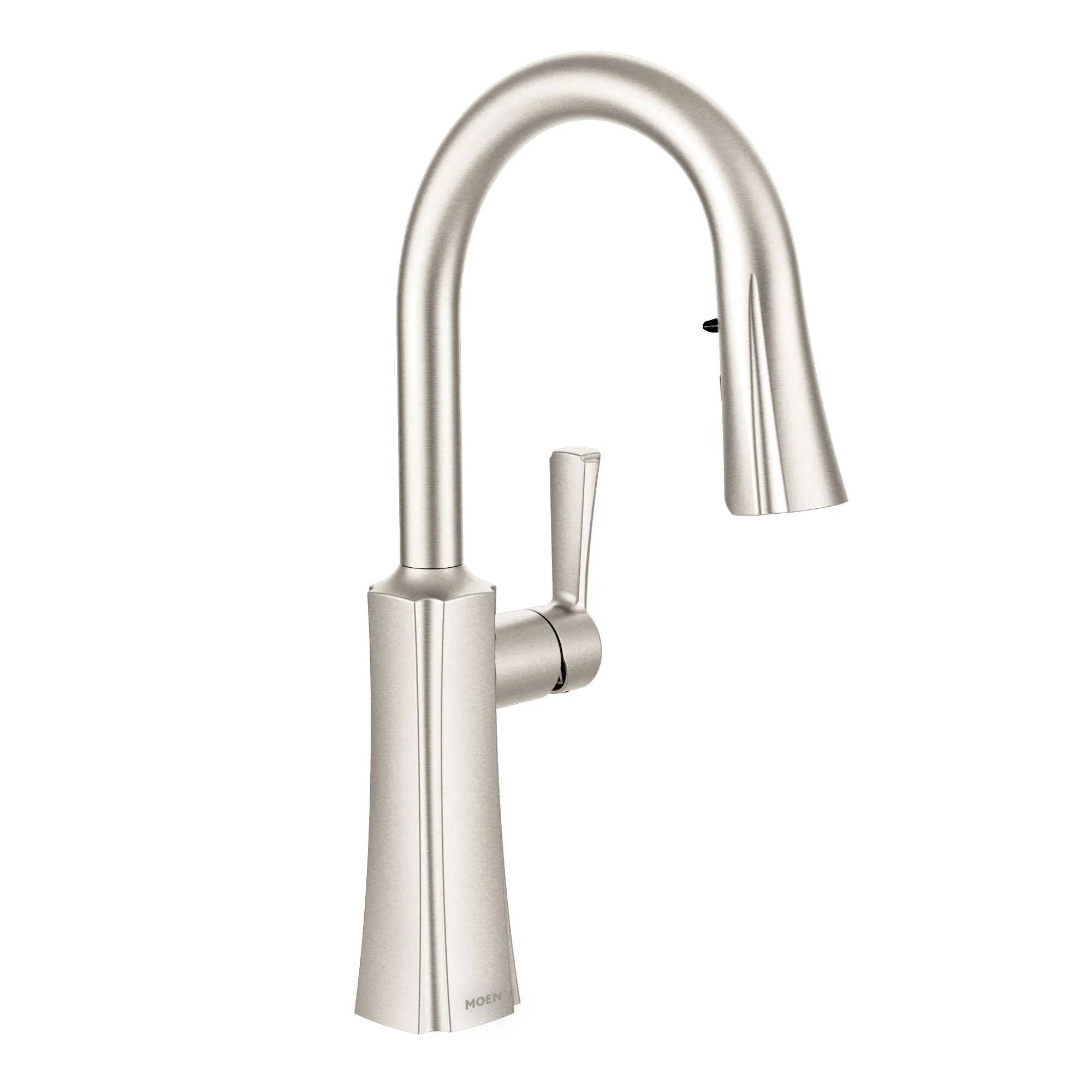 Etch Chrome One-Handle High Arc Pulldown Kitchen Faucet