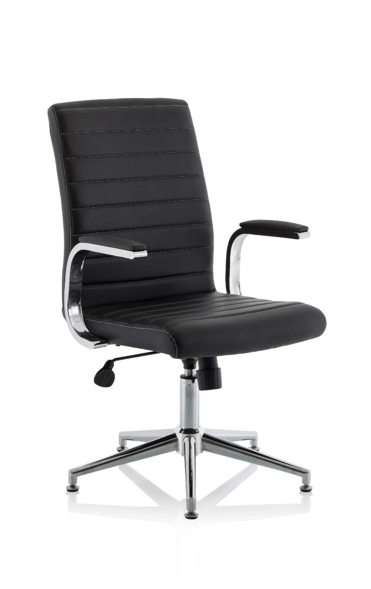 Ezra Leather Office Chair - Colour and Base Options