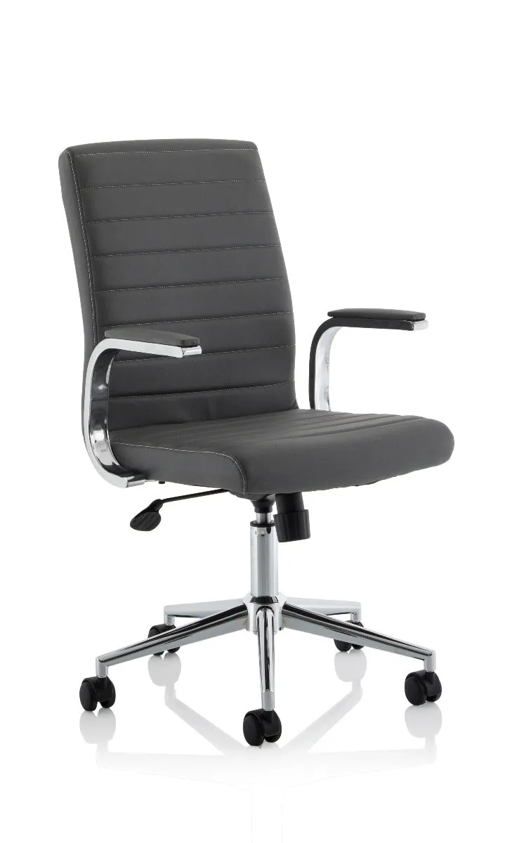 Ezra Leather Office Chair - Colour and Base Options