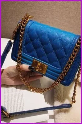 Fashion Gradient Chain Leather Cross Body Bag F106