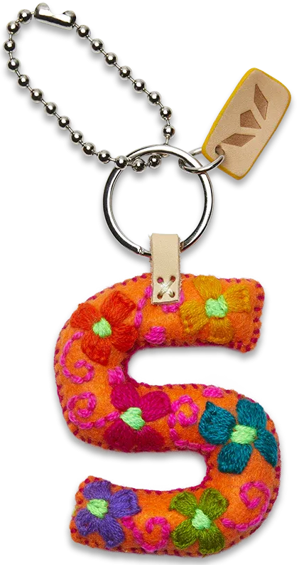 FELT ALPHABET CHARM - ORANGE