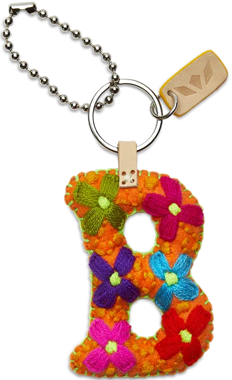 FELT ALPHABET CHARM - ORANGE