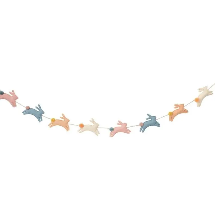 Felt Bunny Garland