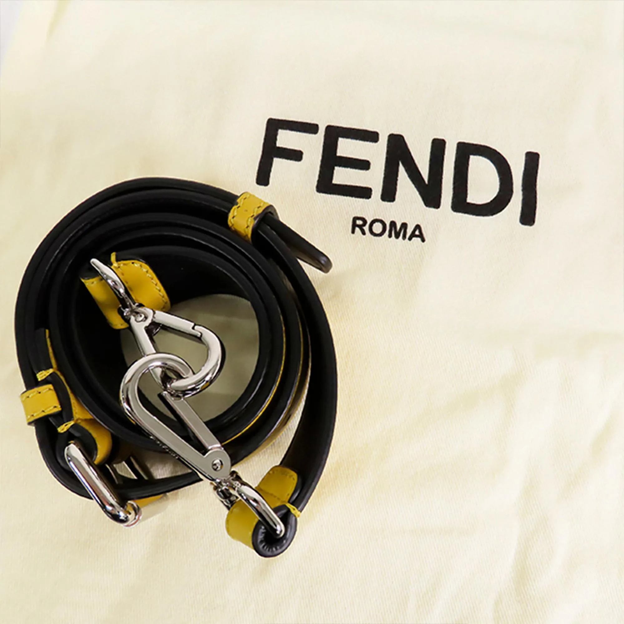 Fendi Stripes Convertible Baguette (SHG-36072)