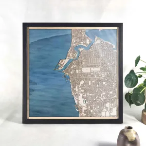 Fremantle Wooden Map