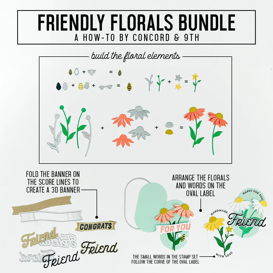 Friendly Florals Stamp Set