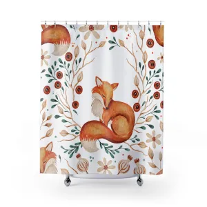 Friendly Fox Shower Curtain