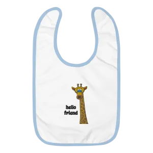 Friendly Giraffe Baby Bib