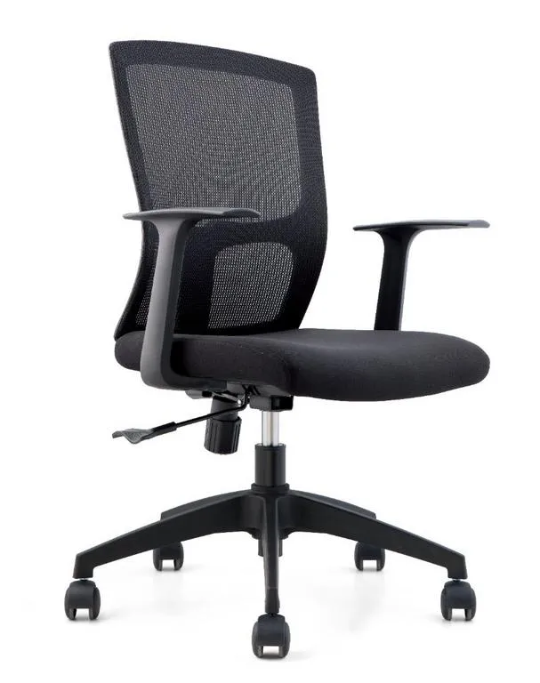 Front Office Desk Chair for Office, Reception, Home, Black Mesh